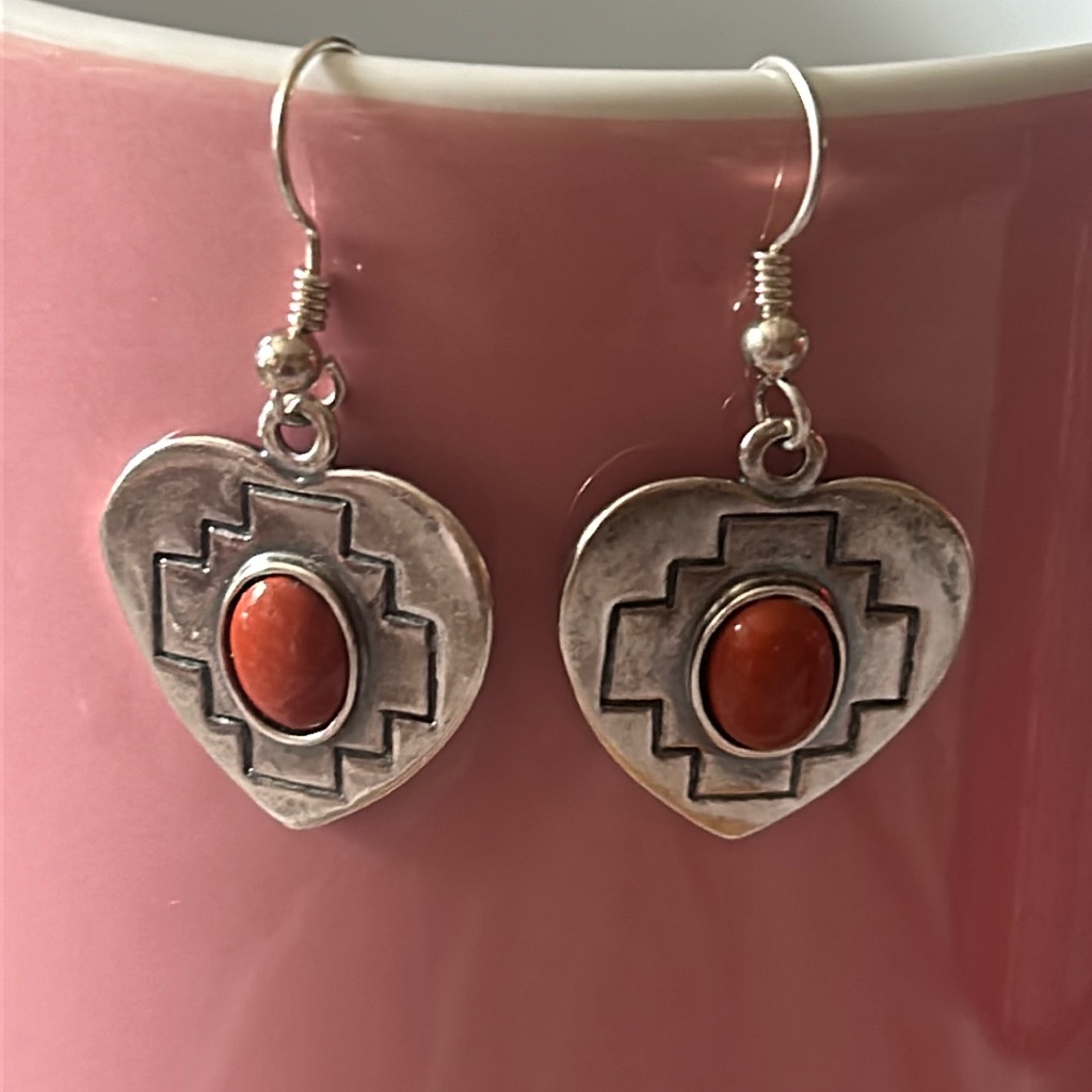 Vintage Style Sterling Silver Earrings